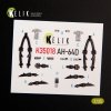 KELIK K35018 AH-64D APACHE INTERIOR 3D DECALS FOR TAKOM KIT 1/35